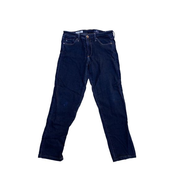 AG Adriano Goldschmied Denim - ADRIANO GOLDSCHMIED AG The Prima Mid Rise Cigarette Jeans Women's 27R Denim Blue